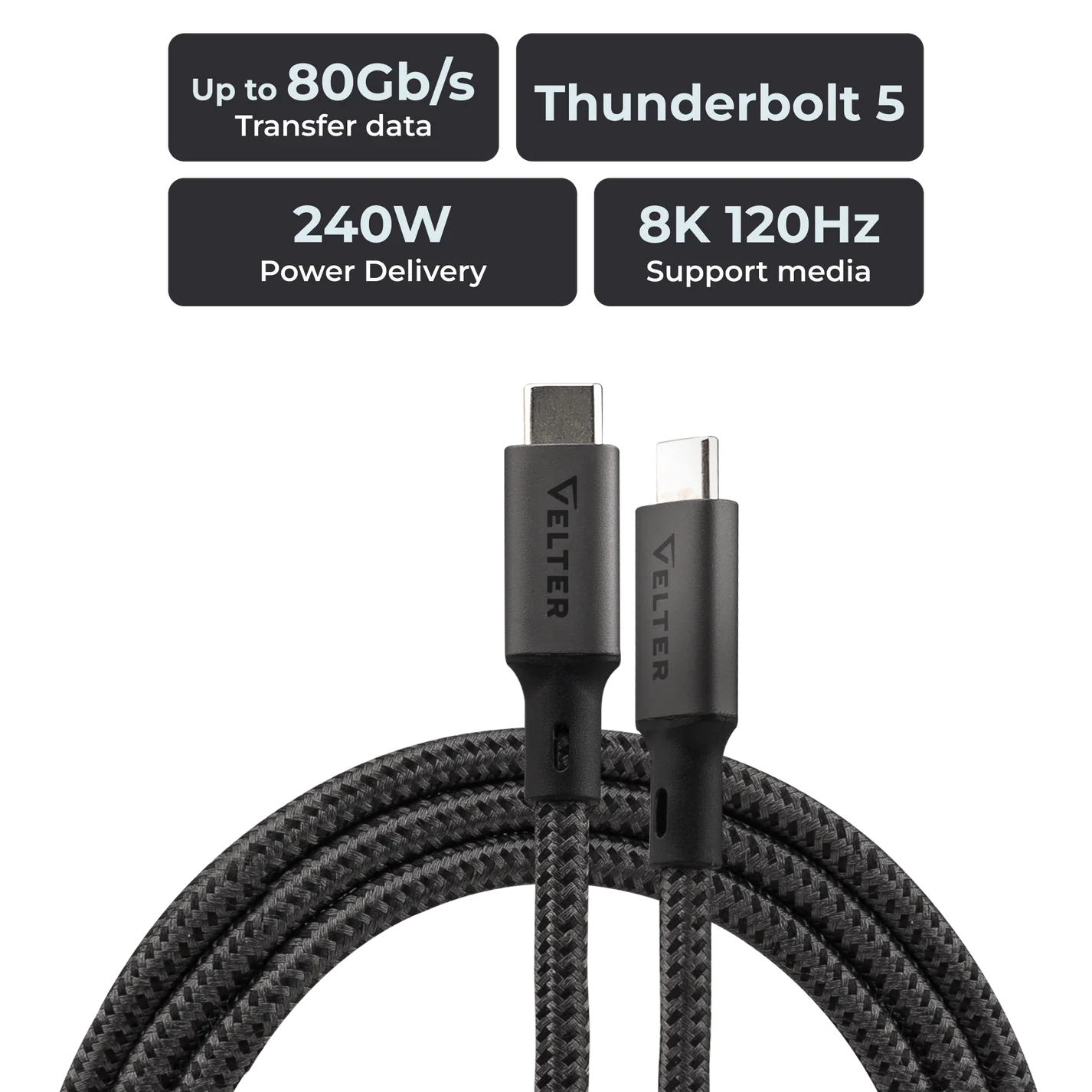 USB Type-C Thunderbolt 5 Cable